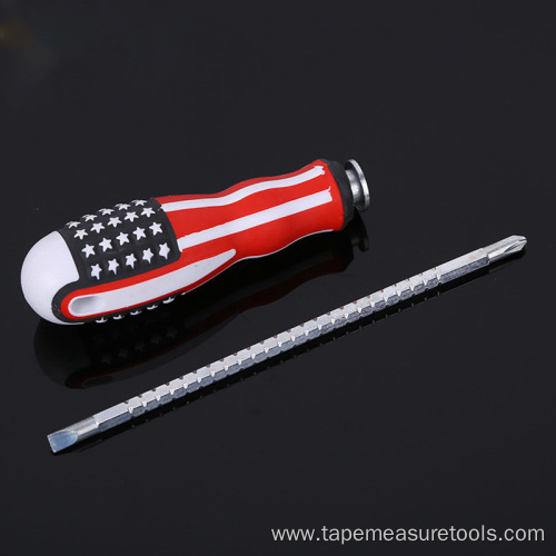 U.S. flag handle multipurpose screwdriver